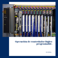 Operación de controlador lógico programable.